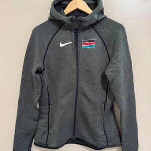 Nike Pro Elite Kenya Team Issue Tech Fleece Hoodie Jacket Running Womens L NEW
